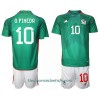 Conjunto (Camiseta+Pantalón Corto) México Orbelin Pineda 10 Primera Equipación Mundial 2022 - Niño